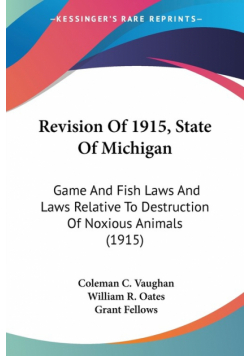 Revision Of 1915, State Of Michigan