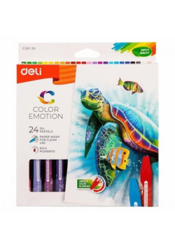 Pastele olejne Color Emotion 24 kolory DELI