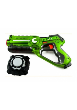 Pistolet na podczerwień Call of Life + tarcza UFO zielony