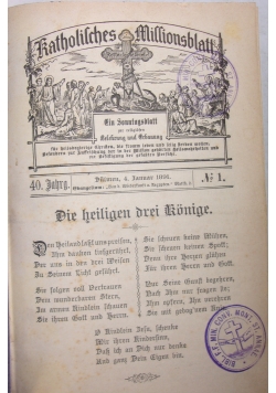 Katolilches Millionsblatt, 1891 r.