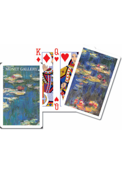 karty do gry, 1 talia, Monet, Lilie