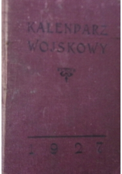 Kalendarz wojskowy. 1927 r.