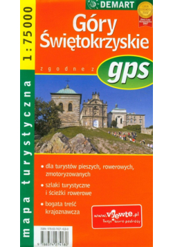 Góry Świętokrzyskie mapa turystyczna
