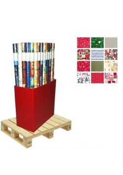 Papier świąteczny w rolce 2/0,7m (60szt)