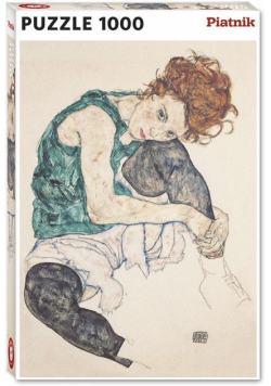 Puzzle 1000 - Schiele, Siedząca Kobieta PIATNIK