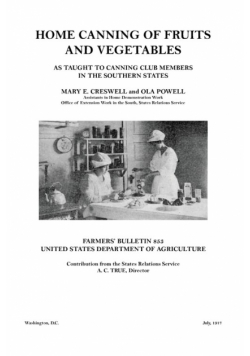 Home Canning of Fruits and Vegetables