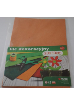 Filc w arkuszach 20 x 30cm. Kolor cielisty 5 sztuk