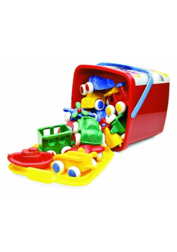 Vikingtoys Zestaw 15 pojazdów w wiaderku