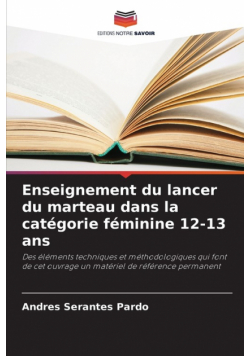 Enseignement du lancer du marteau dans la catégorie féminine 12-13 ans