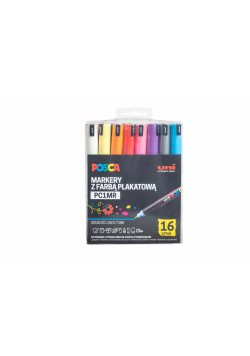 Marker PC-1MR zestaw 16 sztuk markerów Posca Uni
