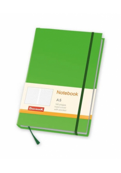 Notes Milano A5 80 kartek w kratkę zielony