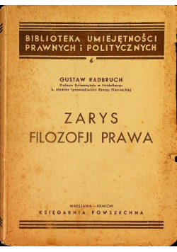 Zarys filozofji prawa, 1938 r.