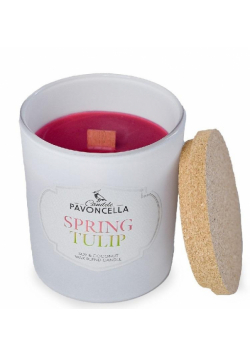 Świeczka sojowa Spring Tulip biała 135g