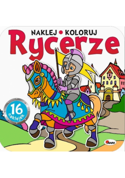 Rycerze naklej koloruj