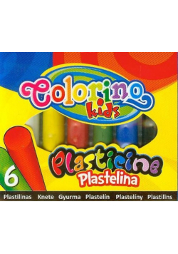 Plastelina 6 kolorów Colorino Kids