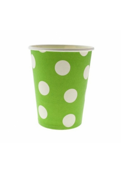 Kubeczki papierowe Groszki pistacjowe 270ml 6 sztuk