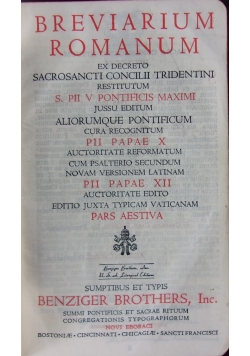 Breviarium Romanum ,1946r.