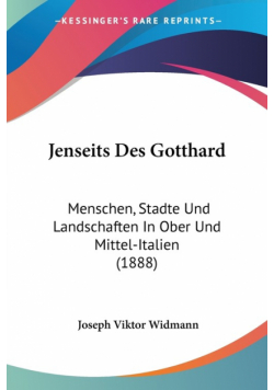Jenseits Des Gotthard