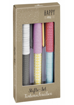 Pióro kulkowe Happy Me Zestaw 3 rodzajów