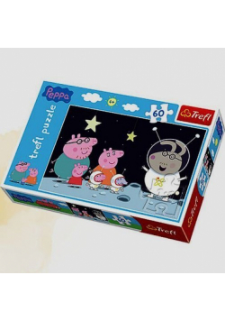 Świnka Peppa Puzzle 60 Podróż na Księżyc