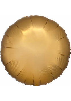 Balon foliowy Lustre satynowy złoty okrągły 43cm