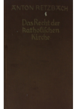 Das Recht der katholischen Kirche, 1939 r.