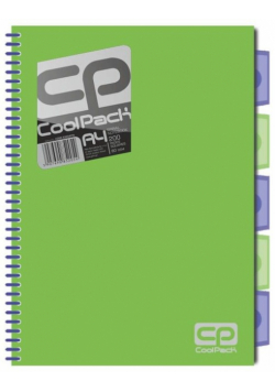 Brulion A4 CoolPack 200 kartek zielony neon
