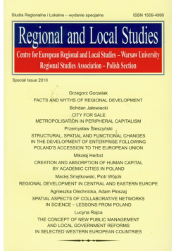 Regional and Local Studies