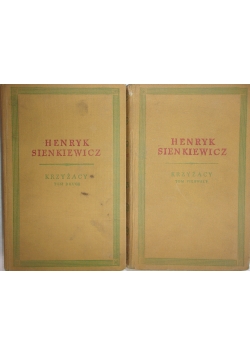 Krzyżacy Tom I-II - 1955 r., 2 książki