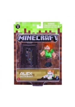 Minecraft - figurka Alex z łodzią