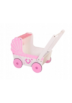 Tree Toys Drewniany wózek z Bali dla lali