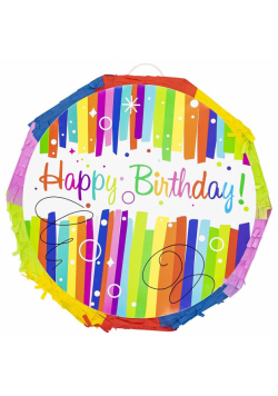 Piniata składana napis Happy Birthday