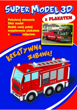 Model 3D do kolorowania plus plakat - Straż pożarna