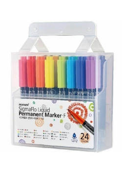Marker permanentny SigmaFlo F 122 24 kolory