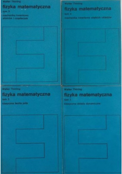Fizyka matematyczna Tom I do IV