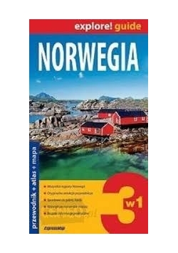 Norwegia Przewodnik atlas + mapa