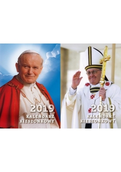 Kalendarz 2019 kieszonkowy Jan Paweł II/Franciszek