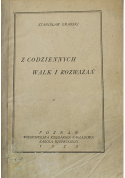 Z codziennych walk i rozważań 1923 r.
