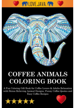 Coffee Animals Coloring Book