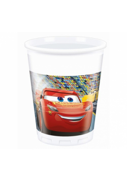 Kubeczki plastikowe Cars 3 8 sztuk