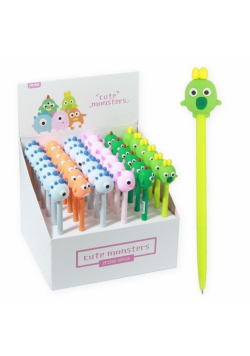 Długopis Cute Monster niebieski (36szt)