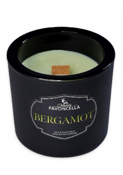 Świeczka sojowa Bergamot czarna 170g