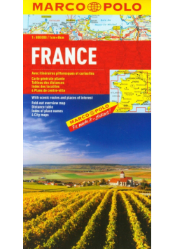 Francja mapa drogowa 1:800 000