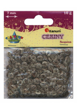 Cekiny szare 7mm 10g