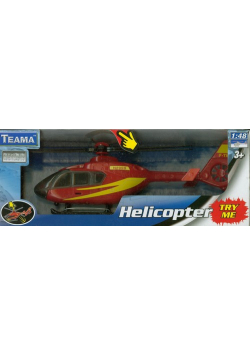 Helikopter z dźwiękiem czerwony 1:48