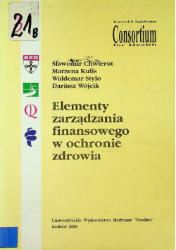 Elementy zarządzania finansowego w ochronie zdrowia