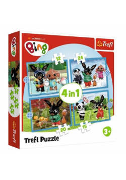 Puzzle 4w1 Wesoły Bing TREFL