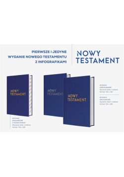 Nowy Testament z infografikami toczenia srebrne