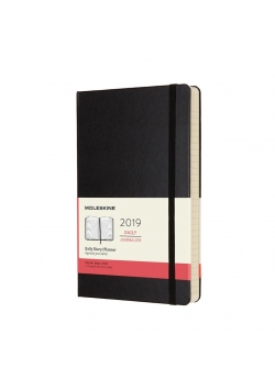 Kalendarz 2019 dzienny 12ML tw. czarny
