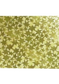 Karton holograficzny złoty gwiazdy 25x35cm 5 ark